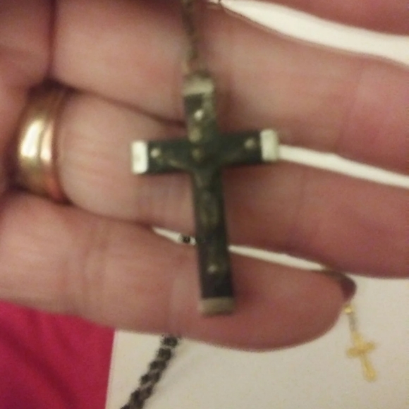 J384 Rosary Lot One Black and one Goldtone - Picture 3 of 9